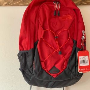 Brand new red northface jester backpack